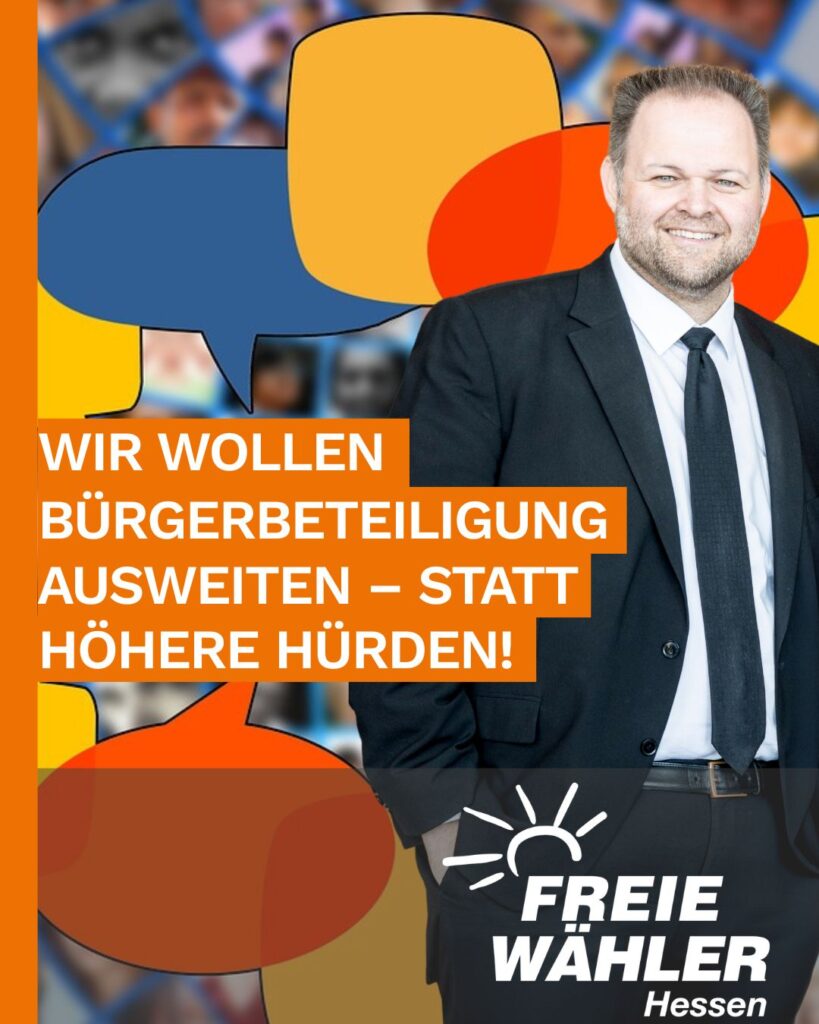 Mehr Mitsprache für die Menschen in Hessen!